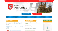 Desktop Screenshot of hostomice.cz