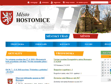 Tablet Screenshot of hostomice.cz
